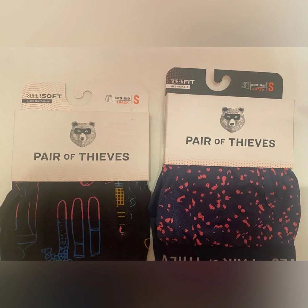 Pair of Thieves Men's Boxer Underwear Lot of 3‎ Pairs Size Small
